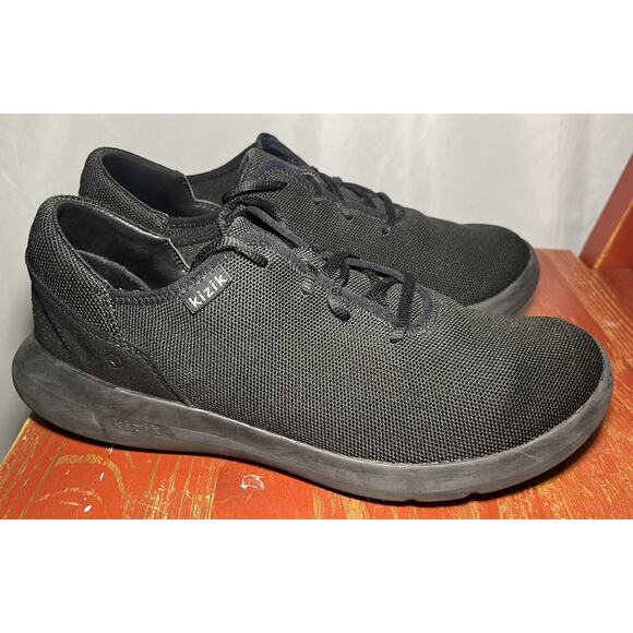 Unisex Kizik Black Madrid Eco Knit Sneakers Size Mens 10.5 Women’s 12 Ha… - Picture 1 of 10